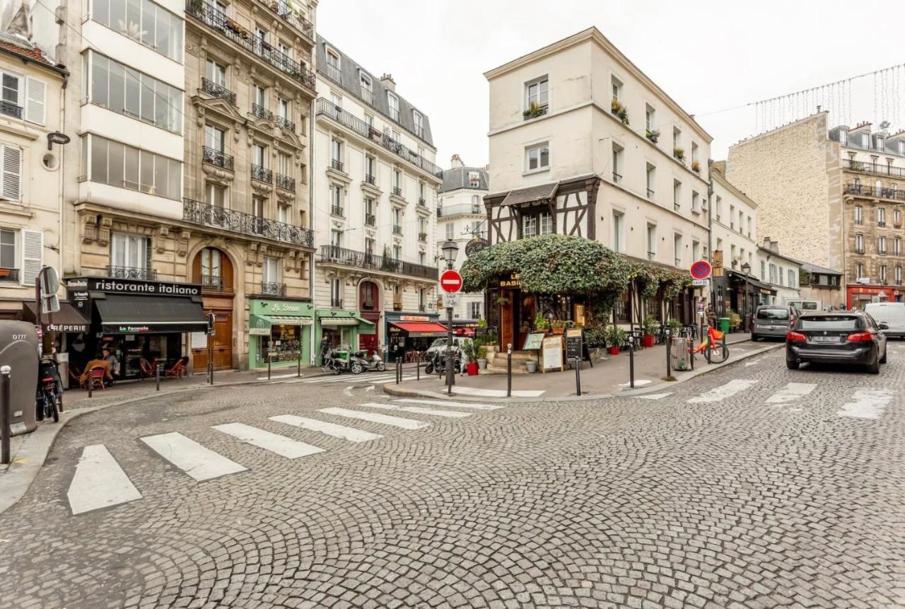 Abbesses - Superbe Appartement Avec Cheminees Paris Bagian luar foto